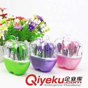 揭秘十元店美甲貨源 義烏批發蘋果指甲套剪9件套